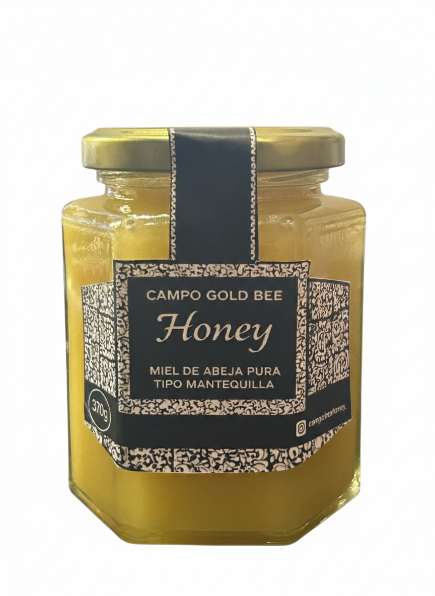 Frascos de 370g Miel  de Abeja ,Tipo Mantequilla